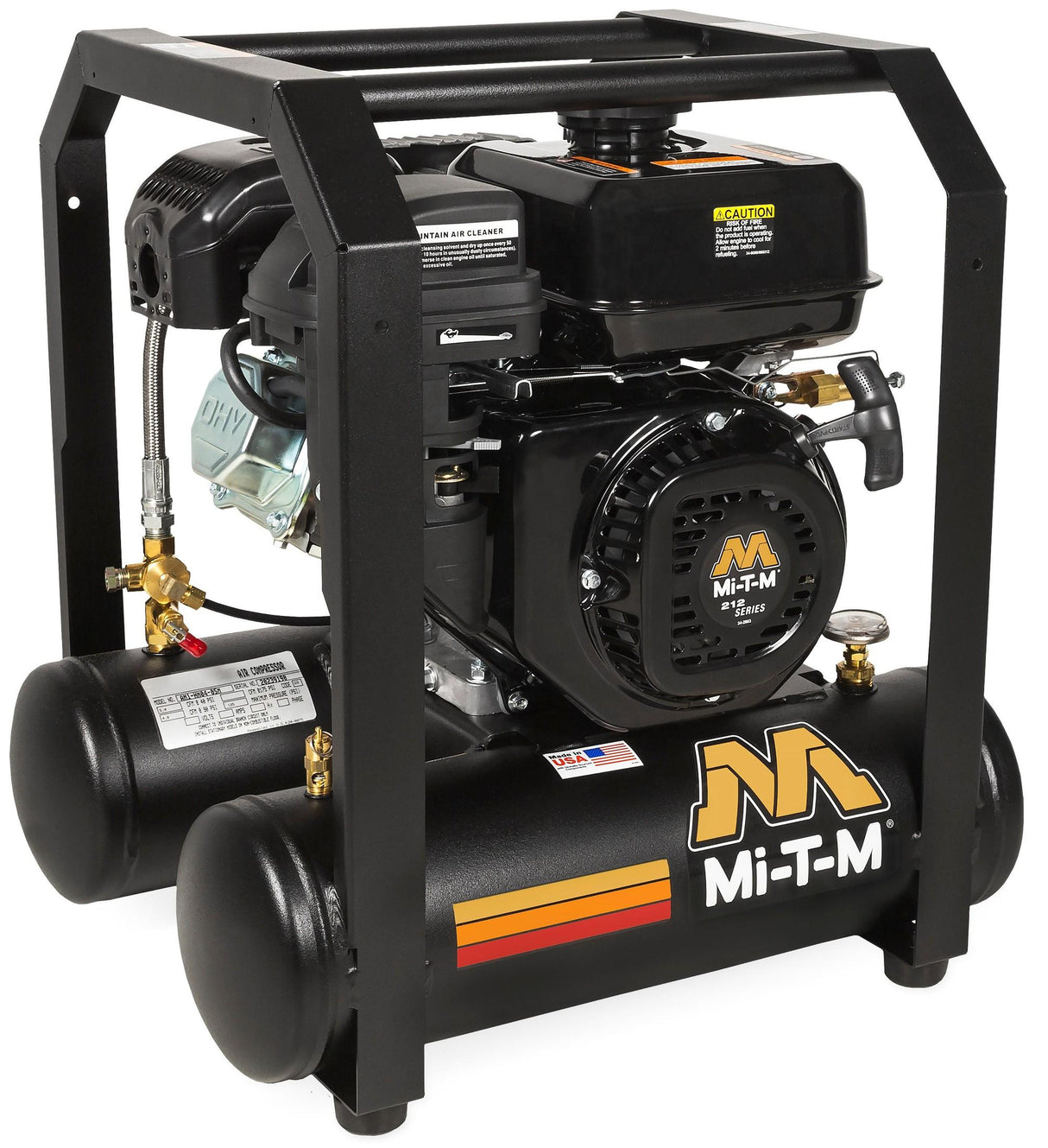 5 Gallon Air Compressor – Mi-T-M 212cc OHV, 4.8 CFM (AM1-HM04-05M)