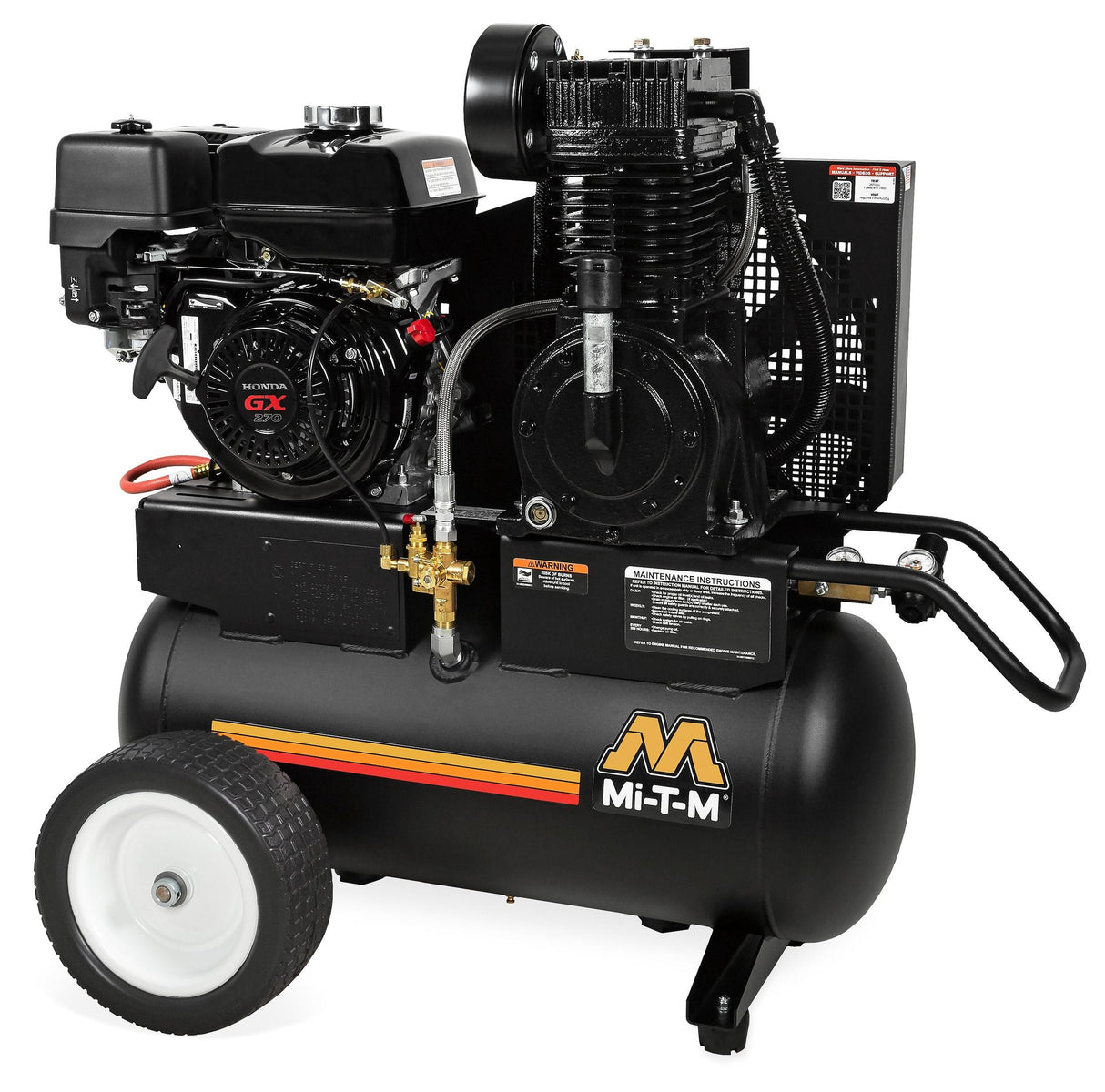Mi-T-M 20 Gallons Air Compressor – Two Stage Gas Powered
