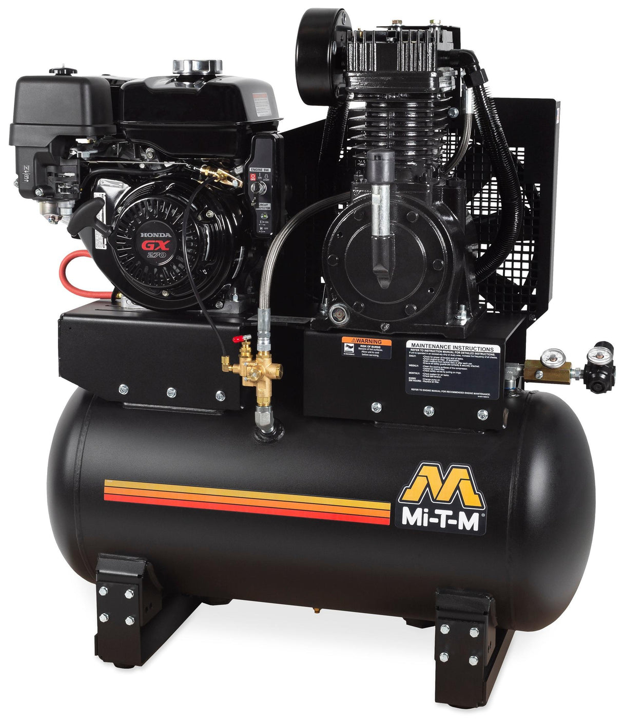 30 Gallon Air Compressor – Mi-T-M GX270 Electric Start