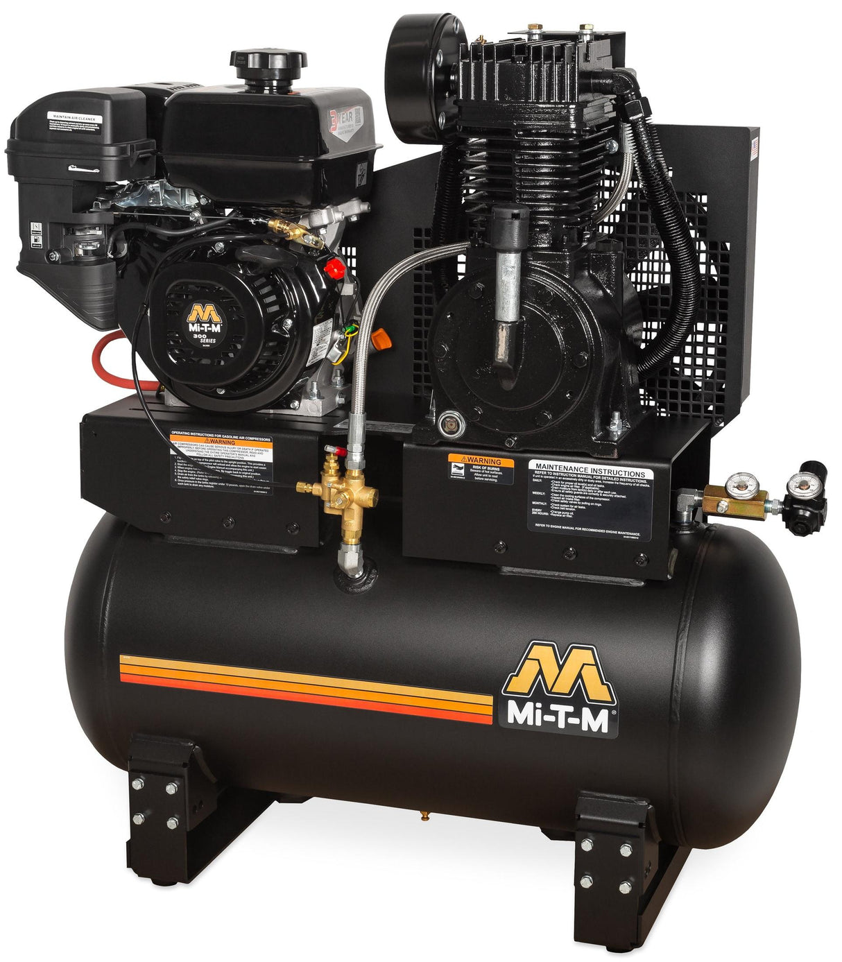 30 Gallon Air Compressor – Mi-T-M 300cc OHV Gas Powered